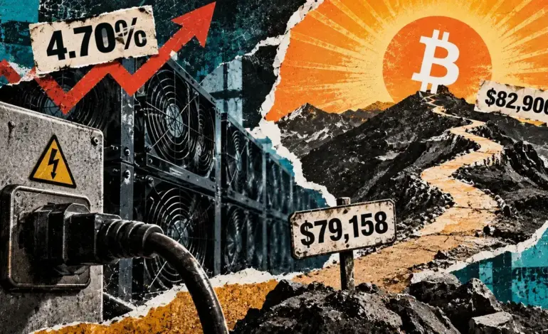 Bitcoin mining faces a squeeze: the $82,900 price hurdle